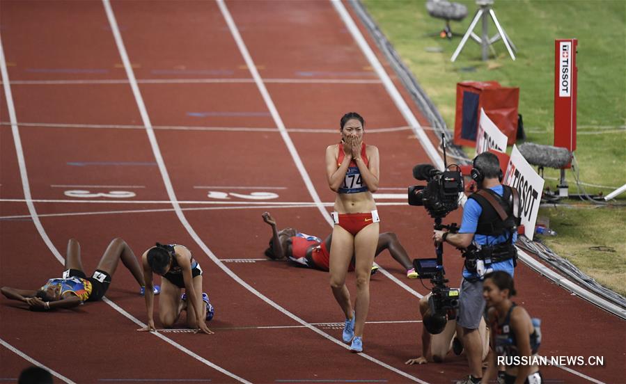 18-е Азиатские игры -- Бег на 800 м среди женщин: первое место заняла китайская спортсменка Ван Чуньюй