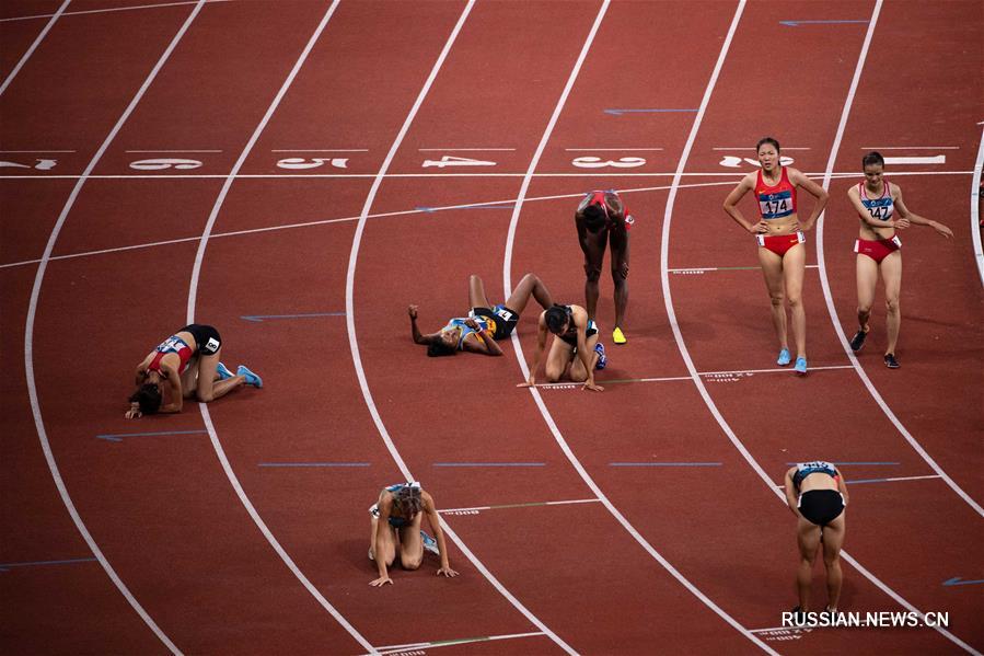 18-е Азиатские игры -- Бег на 800 м среди женщин: первое место заняла китайская спортсменка Ван Чуньюй