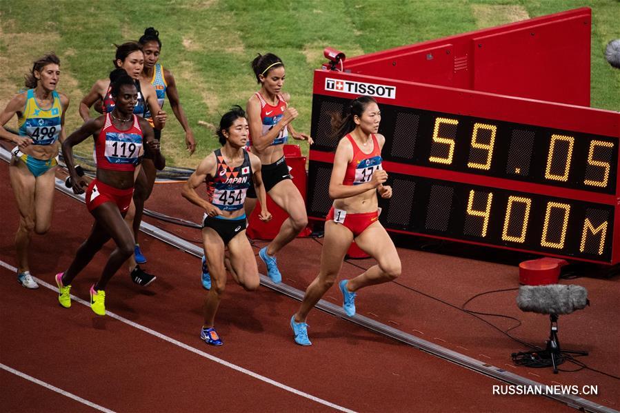 18-е Азиатские игры -- Бег на 800 м среди женщин: первое место заняла китайская спортсменка Ван Чуньюй