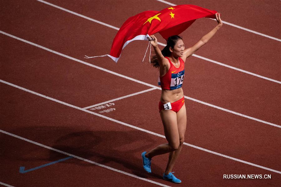 18-е Азиатские игры -- Бег на 800 м среди женщин: первое место заняла китайская спортсменка Ван Чуньюй