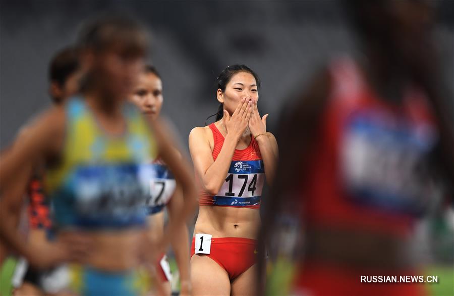 18-е Азиатские игры -- Бег на 800 м среди женщин: первое место заняла китайская спортсменка Ван Чуньюй