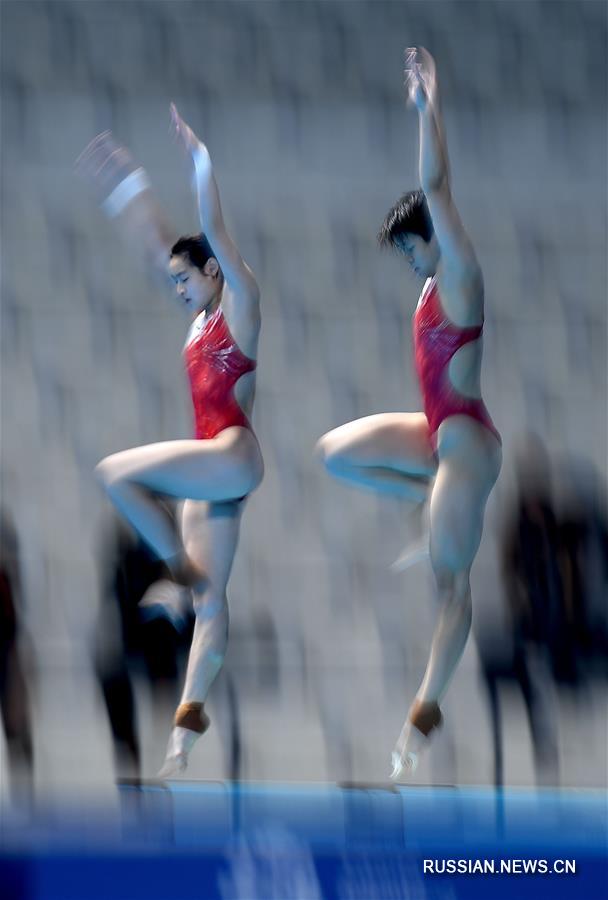 18-е Азиатские игры -- Прыжки в воду: китаянки Чан Яни/Ши Тинмао победили в синхронных прыжках с 3-метрового трамплина