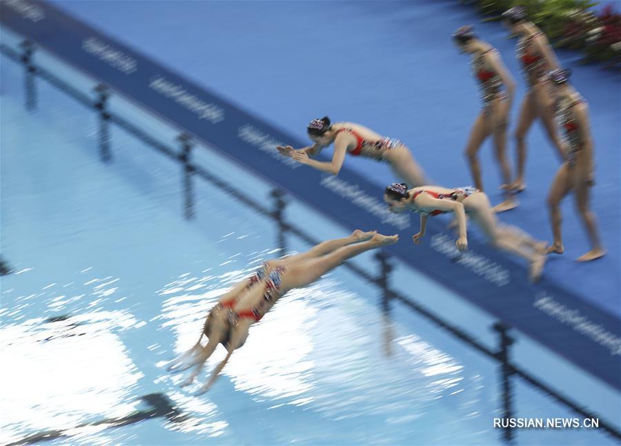 18-е Азиатские игры -- Синхронное плавание: команда Китая завоевала чемпионский титул в групповых упражнениях