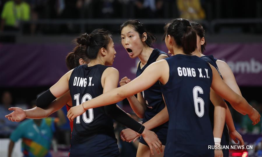 18-е Азиатские игры -- Волейбол /женщины/: Китай занял первое место