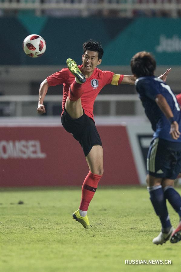 Мужская футбольная команда Республики Корея заняла первое место на 18-х Азиатских играх