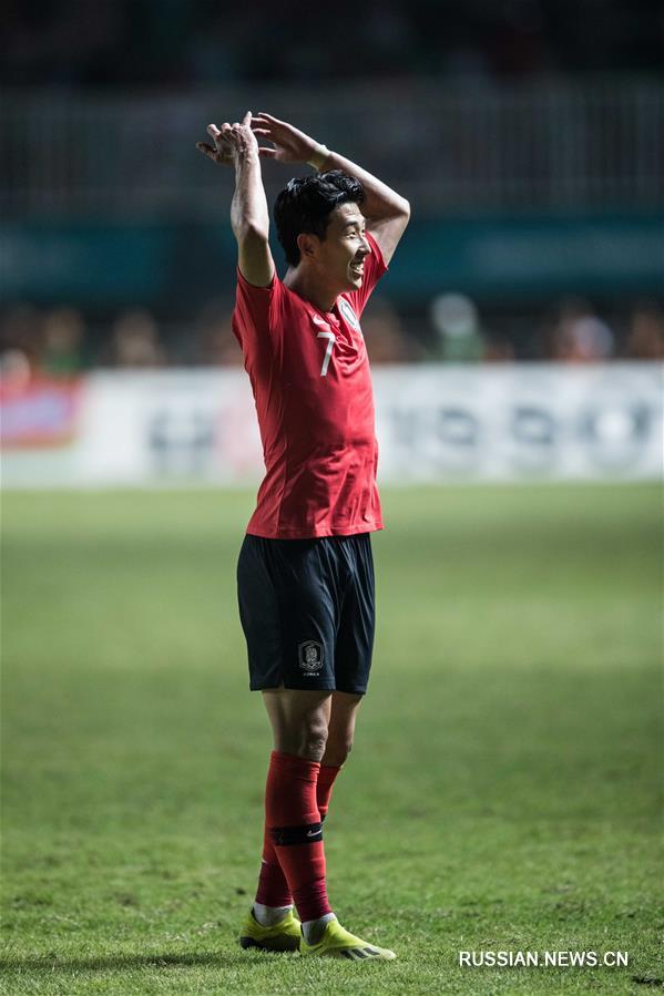 Мужская футбольная команда Республики Корея заняла первое место на 18-х Азиатских играх