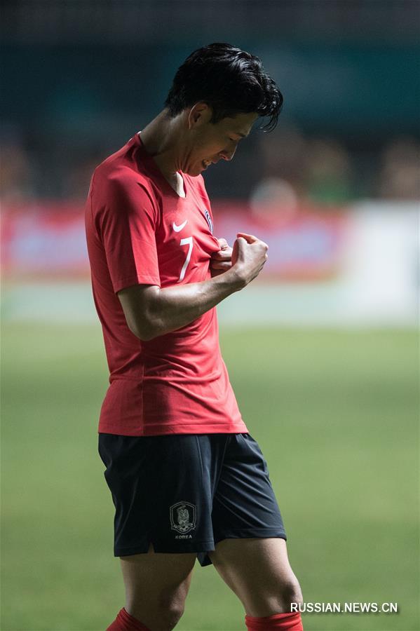 Мужская футбольная команда Республики Корея заняла первое место на 18-х Азиатских играх