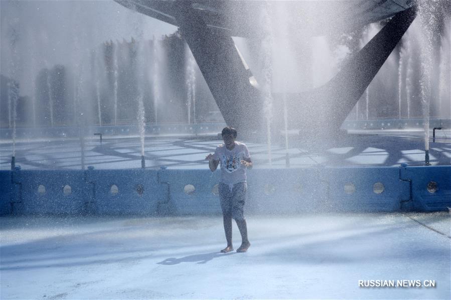 Сильная жара в Нью-Йорке