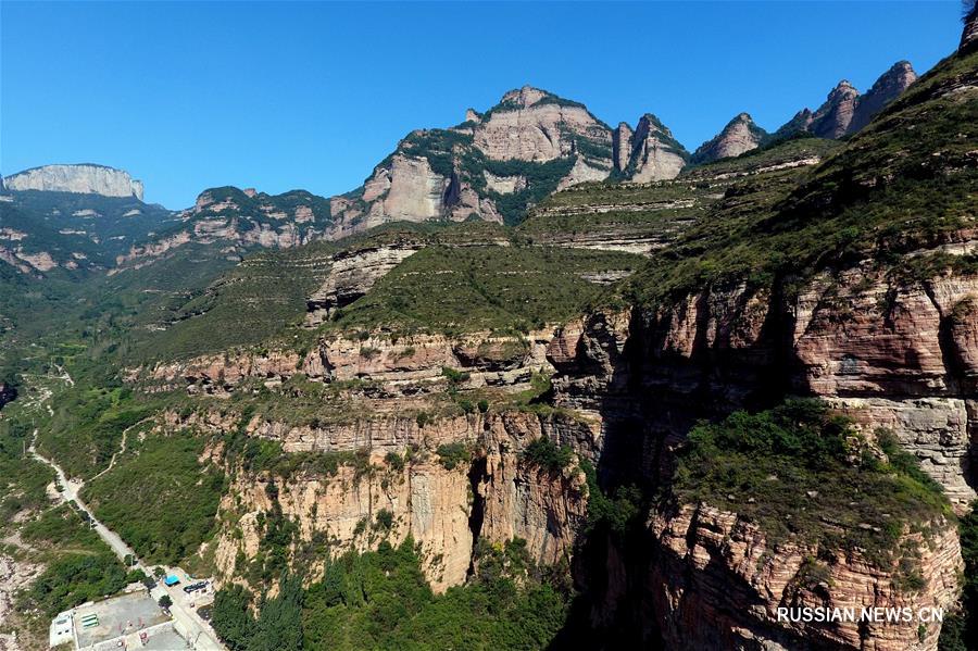 Пейзажи гор Тайхан в провинции Шаньси