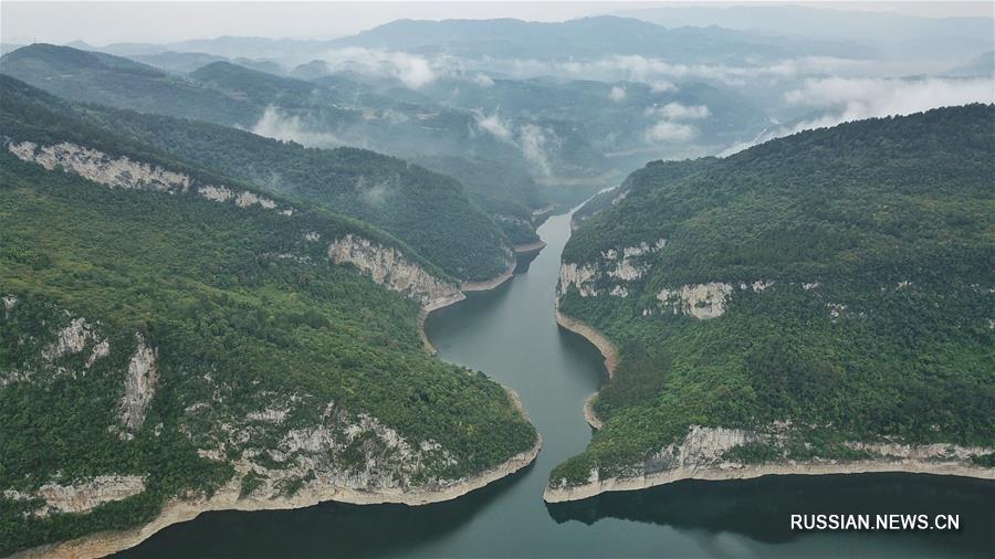Река Уцзян в провинции Гуйчжоу