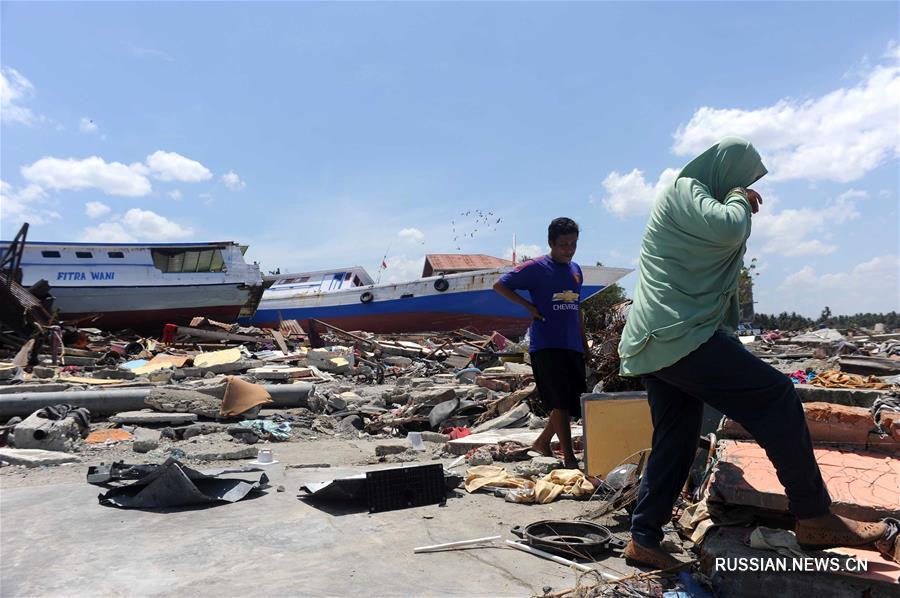 Число жертв землетрясений и цунами в Индонезии превысило 1500 человек 