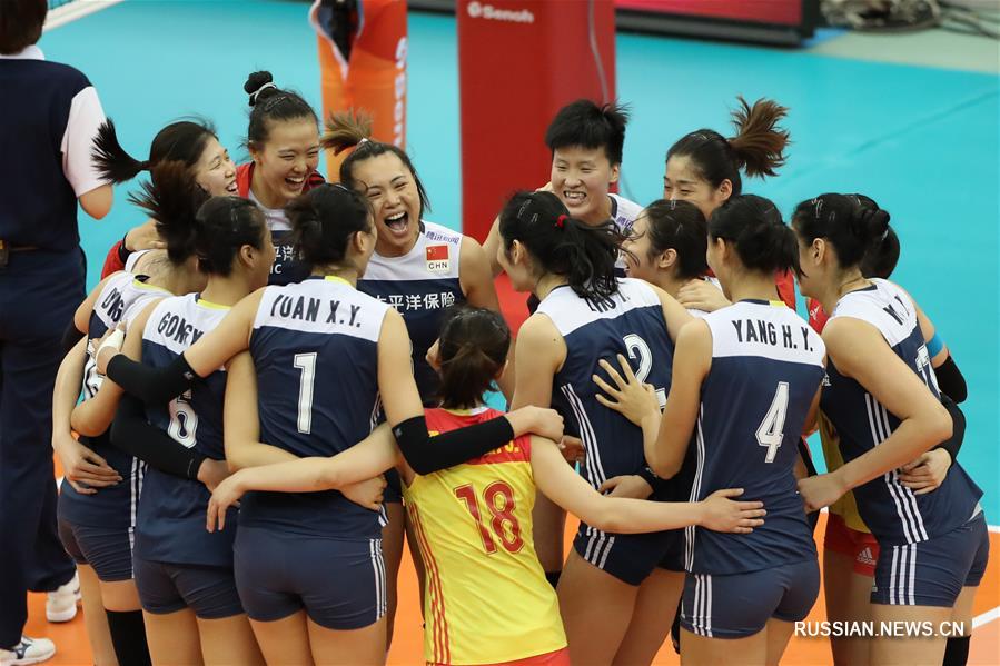 Волейболистки сборной Китая обыграли команду США