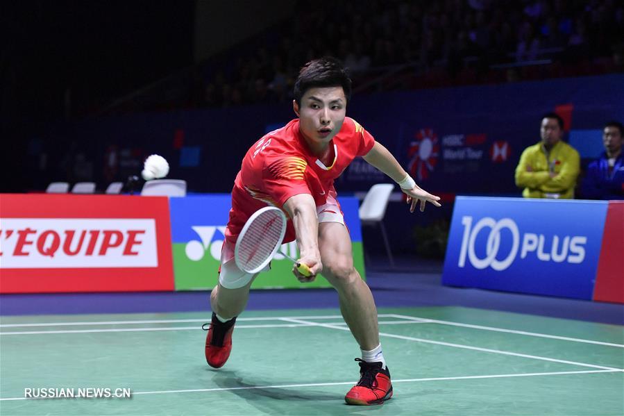 Китайский бадминтонист Ши Юйци вышел в финал Открытого чемпионата Франции