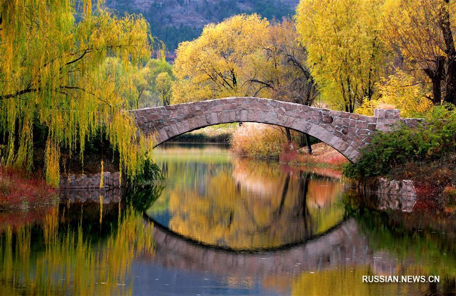 Природа близ озера Яньци в Пекине