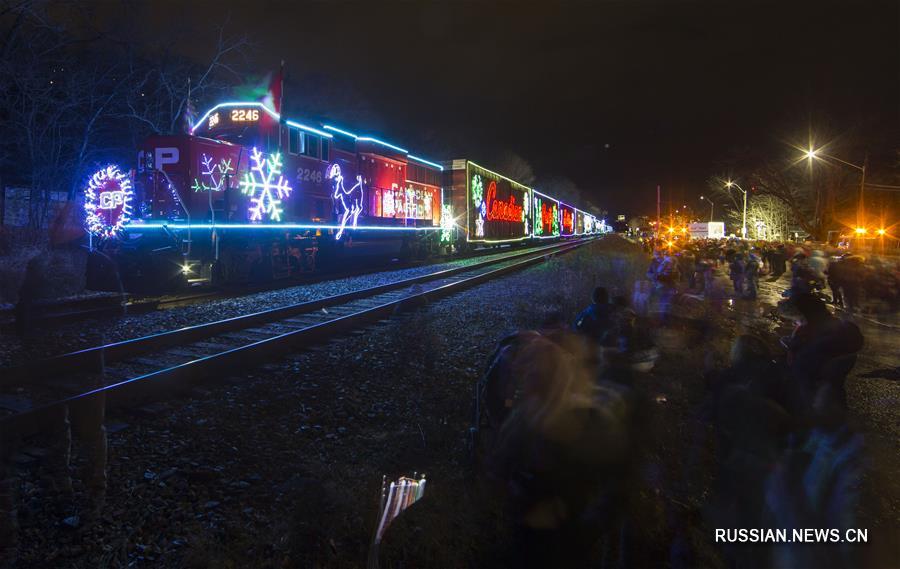 Рождественский поезд в Канаде 