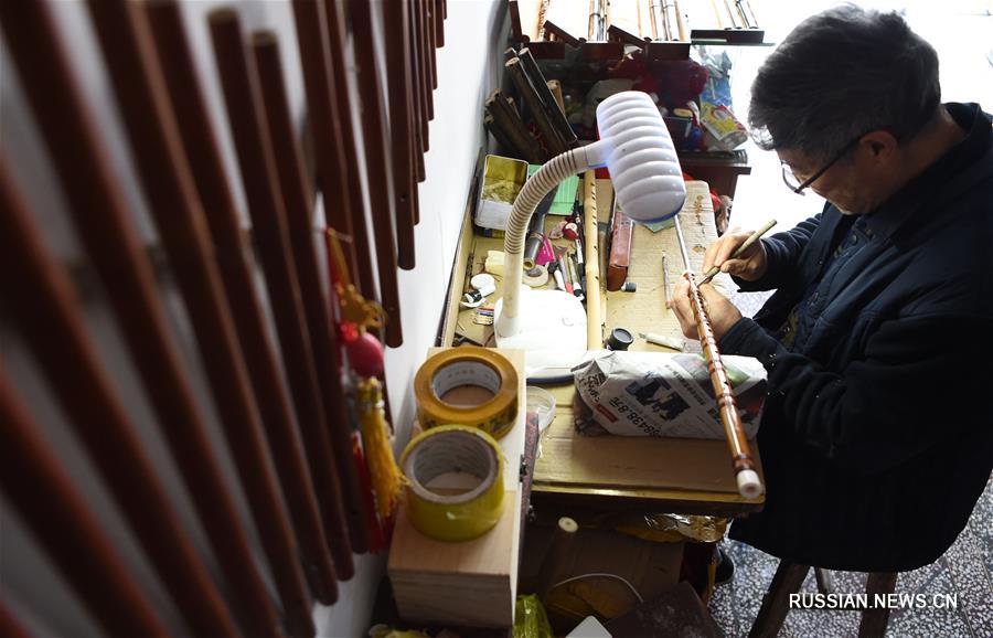 Традиционные бамбуковые флейты из Юйпина -- Секреты мастера