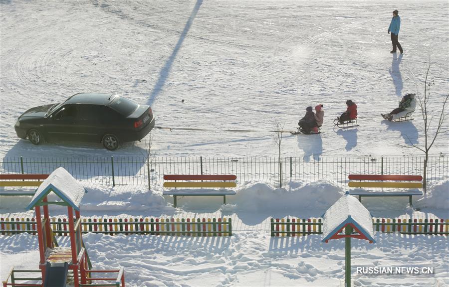Зимний отдых в киевском Гидропарке