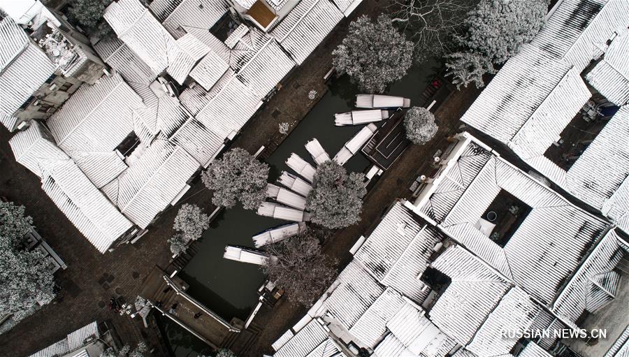 Снежный пейзаж в Китае