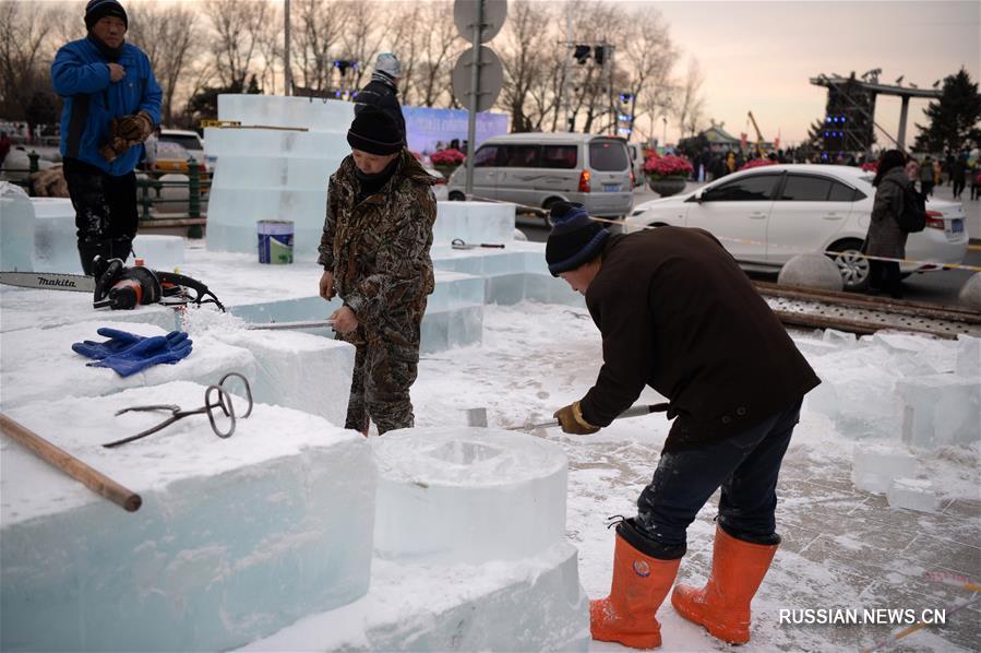 Снежные развлечения на берегу реки Сунхуацзян