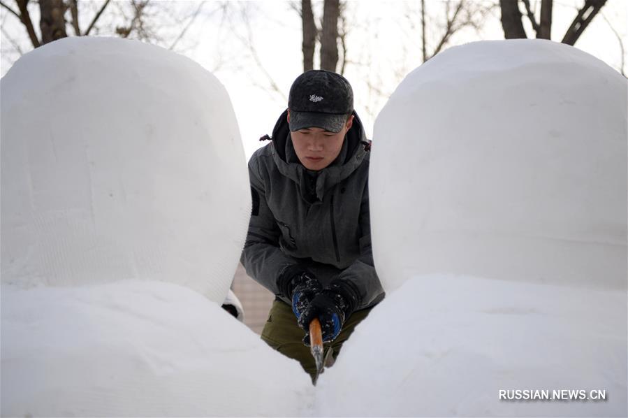 Снежные развлечения на берегу реки Сунхуацзян