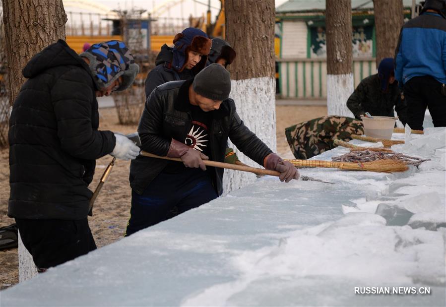 Снежные развлечения на берегу реки Сунхуацзян