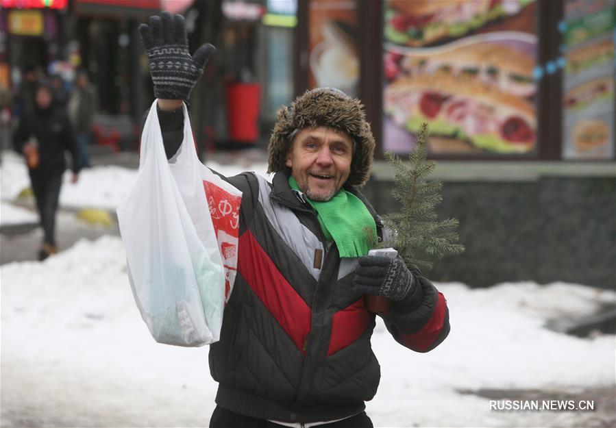 Украинские Деды Морозы провели экологическую акцию