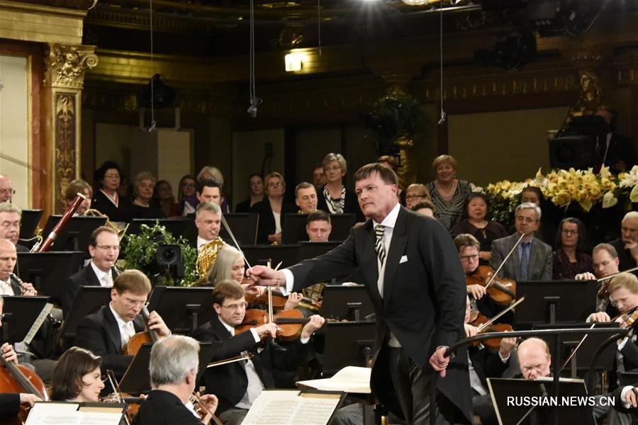 Генеральная репетиция новогоднего концерта Венского филармонического оркестра