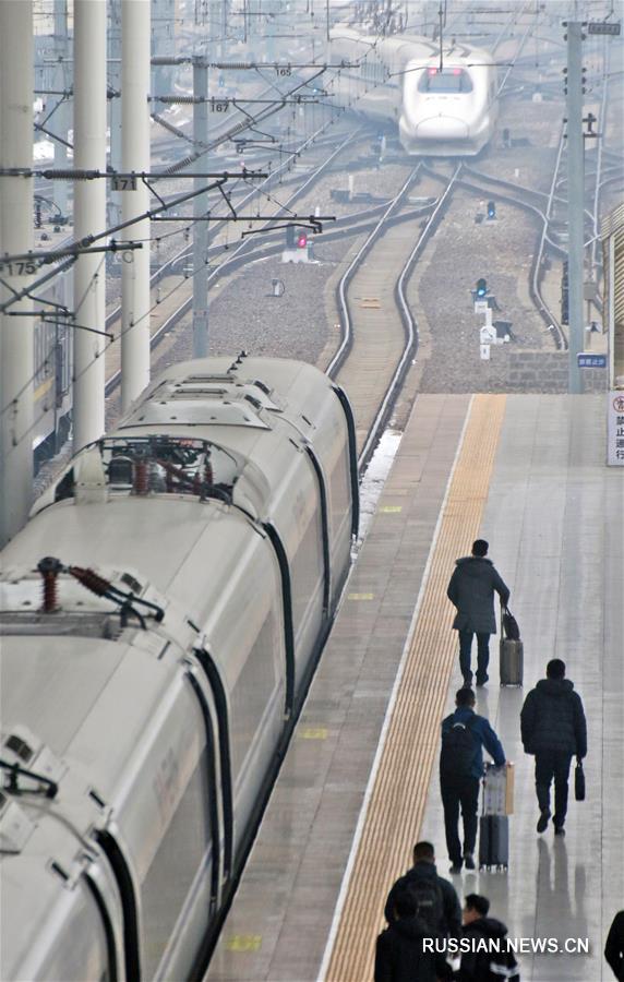 В Китае вводится новый график движения поездов