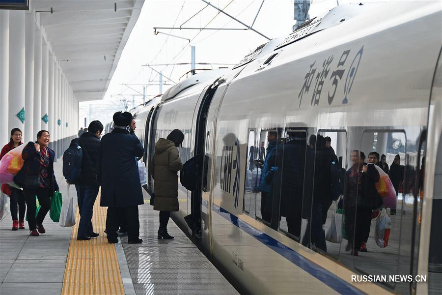 В Китае вводится новый график движения поездов