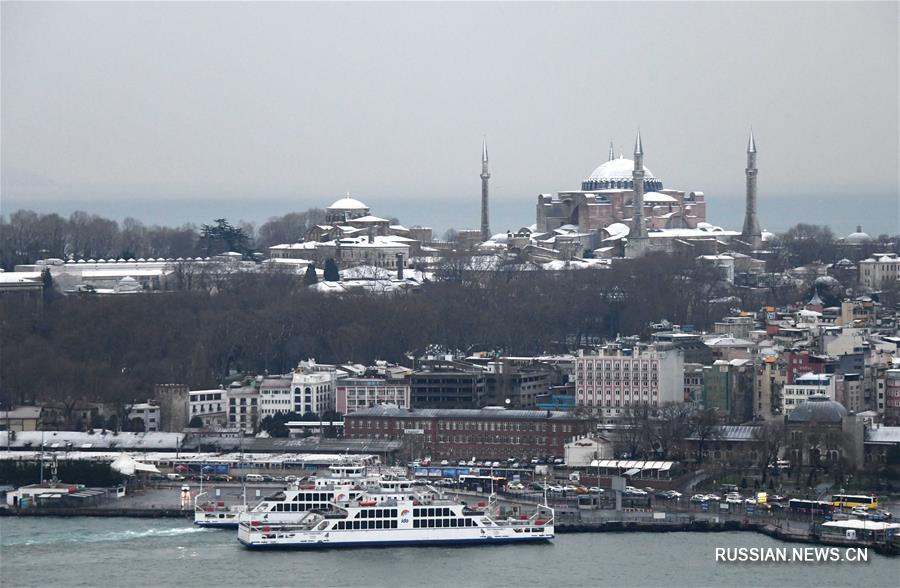Стамбул после снегопада