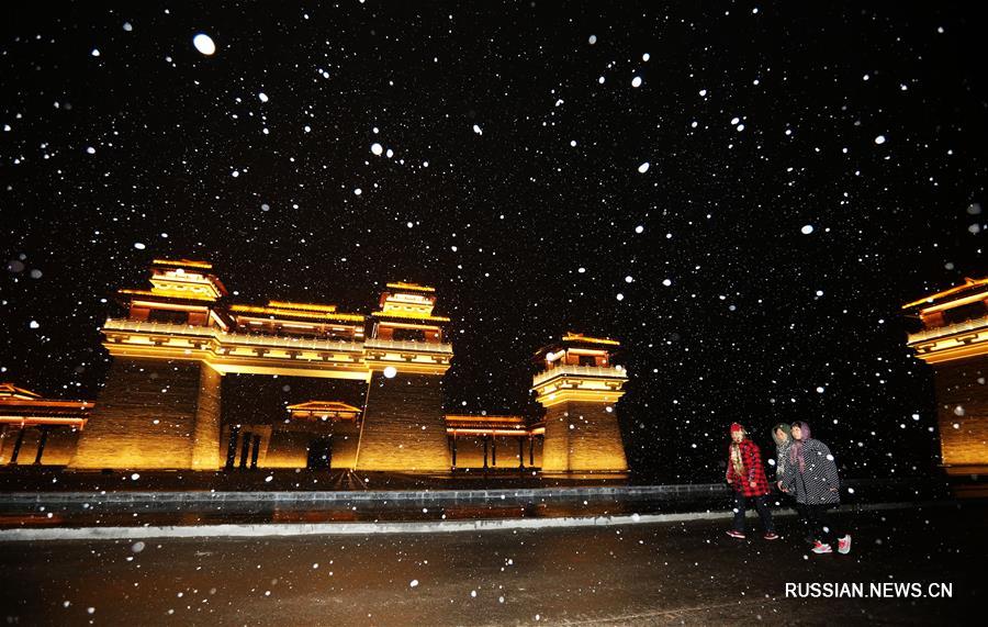 Снежный день в Китае