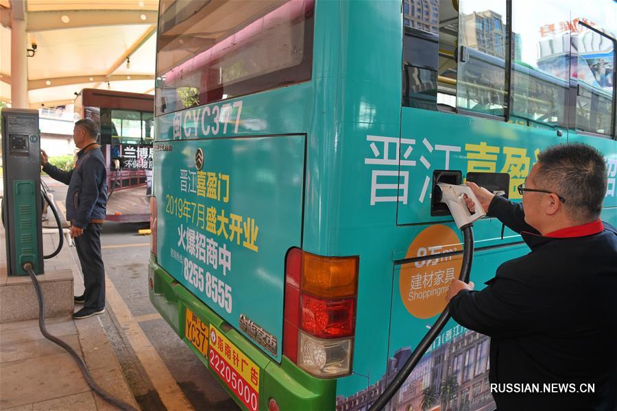 В фуцзяньском городе Цзиньцзян активно развивается сфера общественного транспорта на "зеленых" источниках энергии 