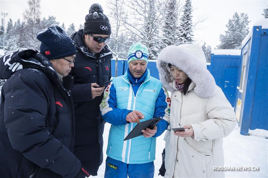 Китайские спортсмены готовятся к ЧМ по лыжному спорту среди юниоров-2019