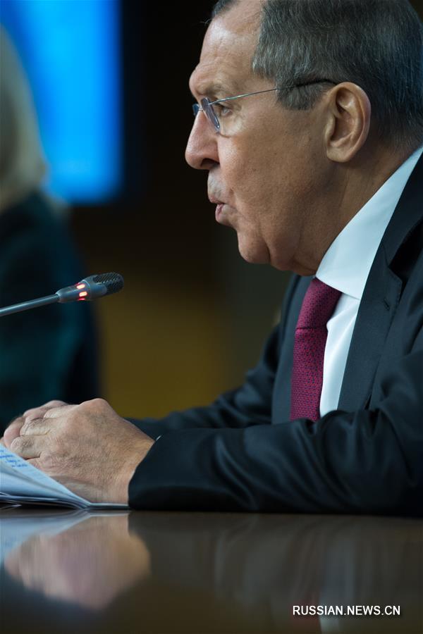 Глава МИД РФ С. Лавров провел ежегодную пресс-конференцию