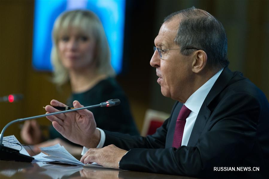 Глава МИД РФ С. Лавров провел ежегодную пресс-конференцию