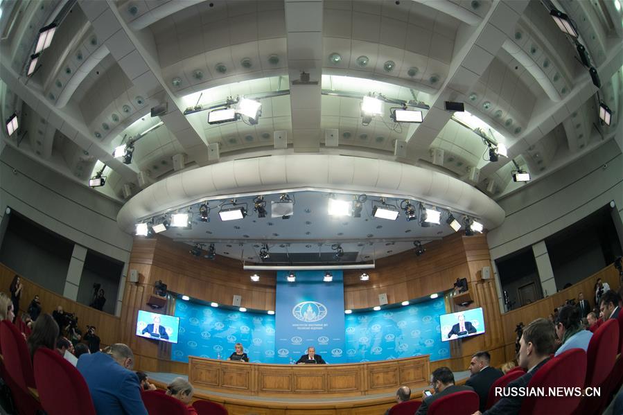 Глава МИД РФ С. Лавров провел ежегодную пресс-конференцию