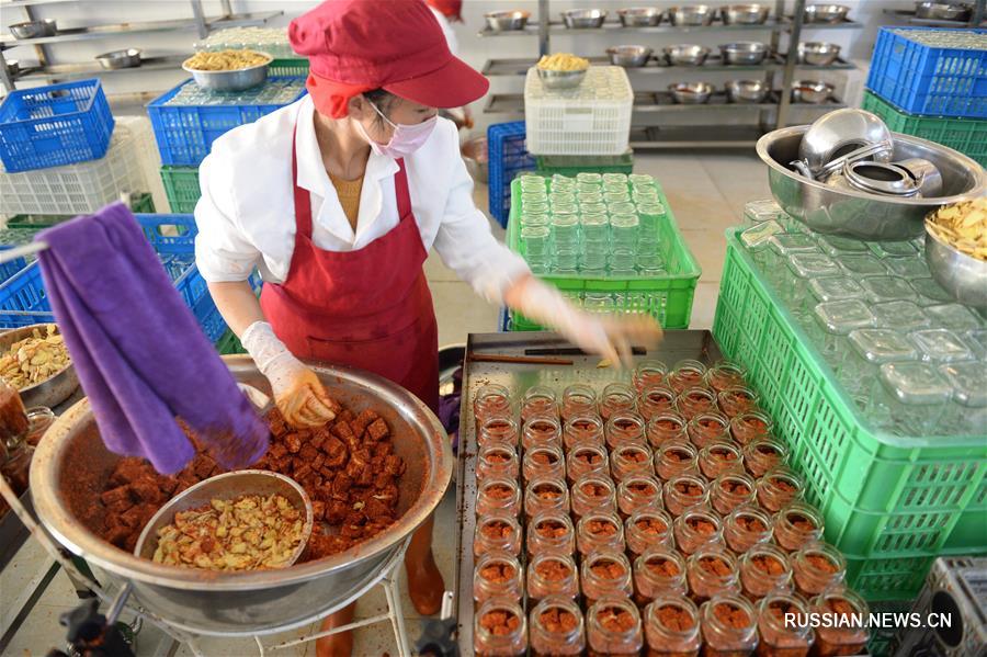 Пикантный соевый творог приносит благосостояние жителям уезда Моудин