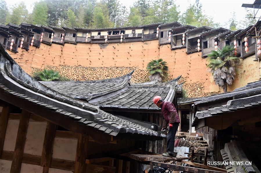 Реконструкция традиционных глинобитных крепостей в провинции Фуцзянь