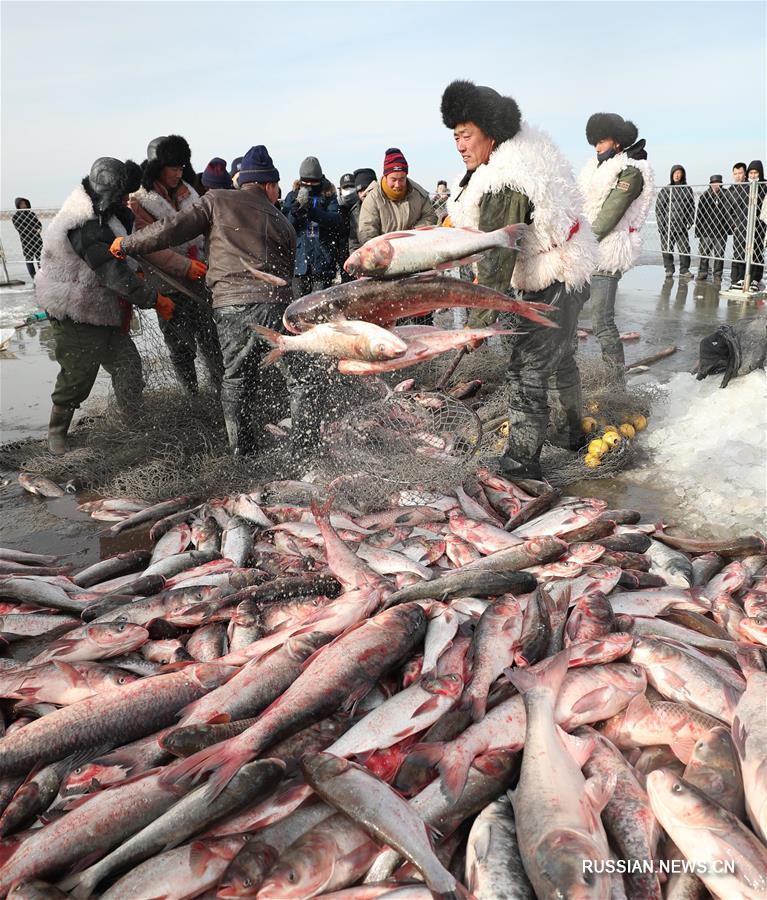 Фестиваль зимней рыбалки на северо-востоке Китая