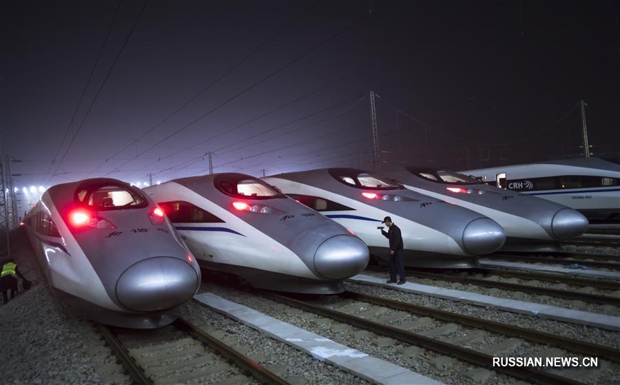 Уханьский высокоскоростной "сухопутный флот" приведен в полную "боеготовность"