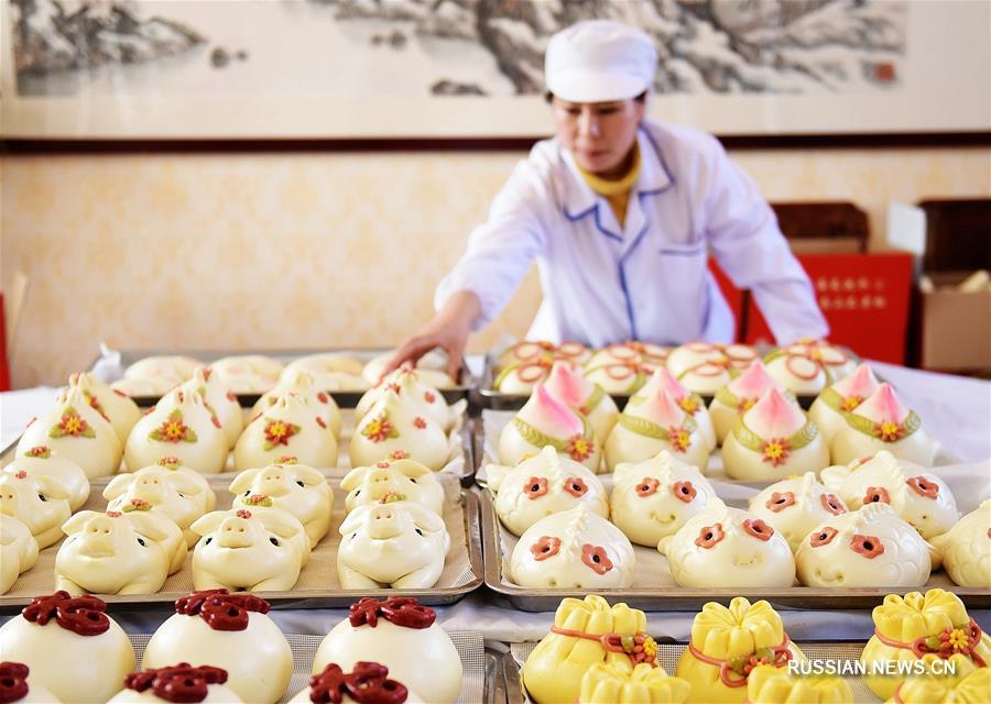 Новогодние булочки из Цзяочжоу