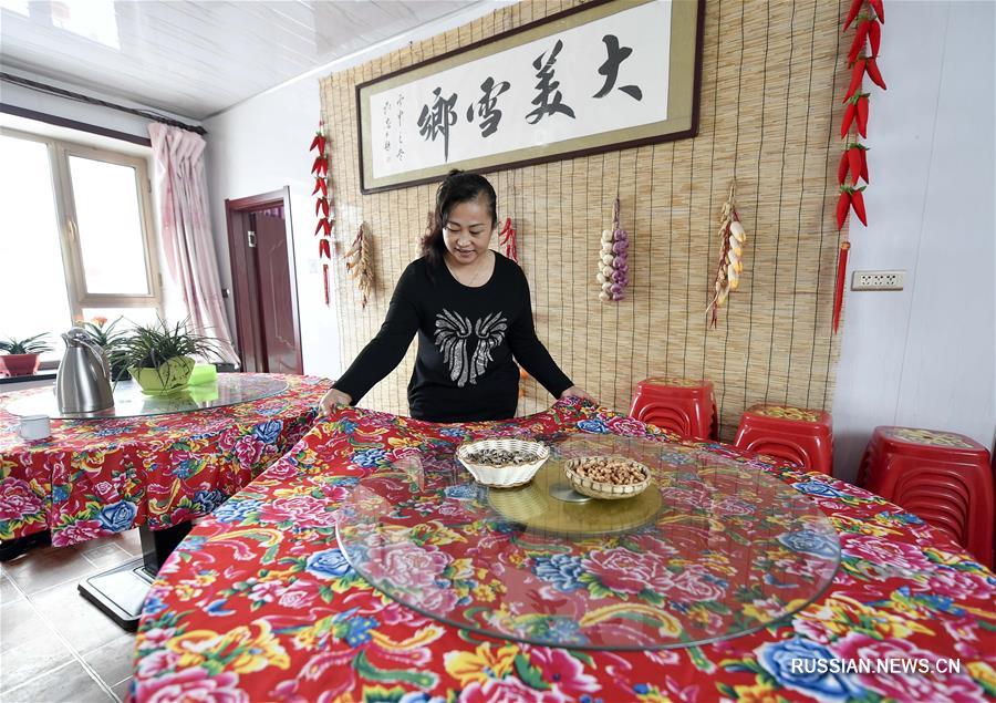 Зима в городе Шулань на северо-востоке Китая