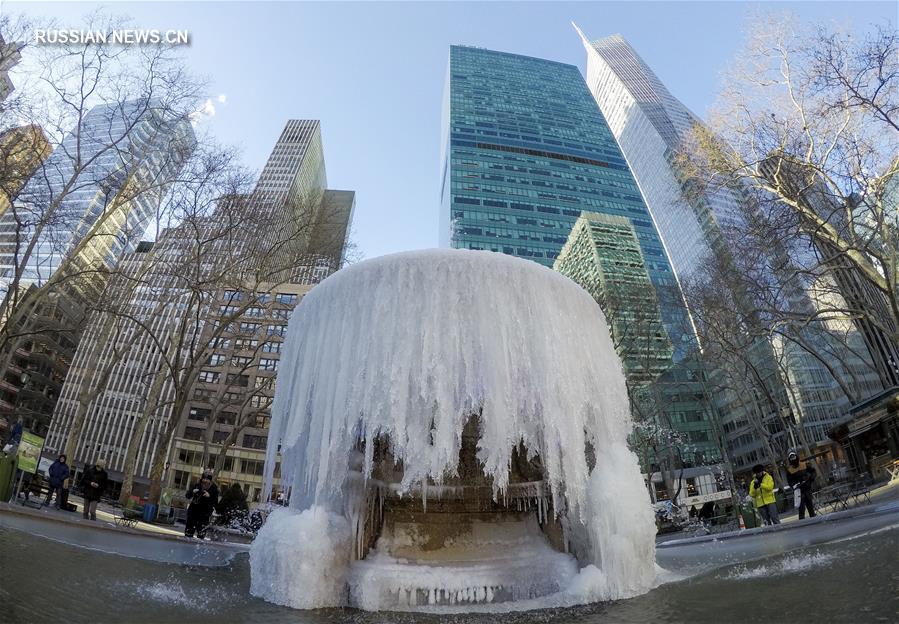 Нью-Йорк попал во власть полярного вихря