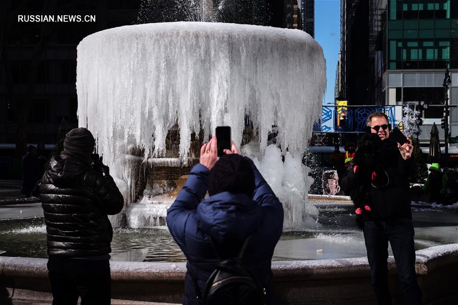 Нью-Йорк попал во власть полярного вихря