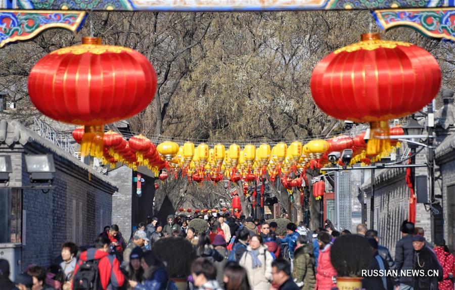 Новогоднее настроение на улицах Пекина  
