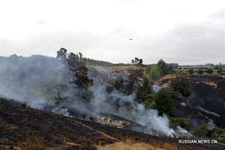 Природные пожары на новозеландском Южном острове продолжаются