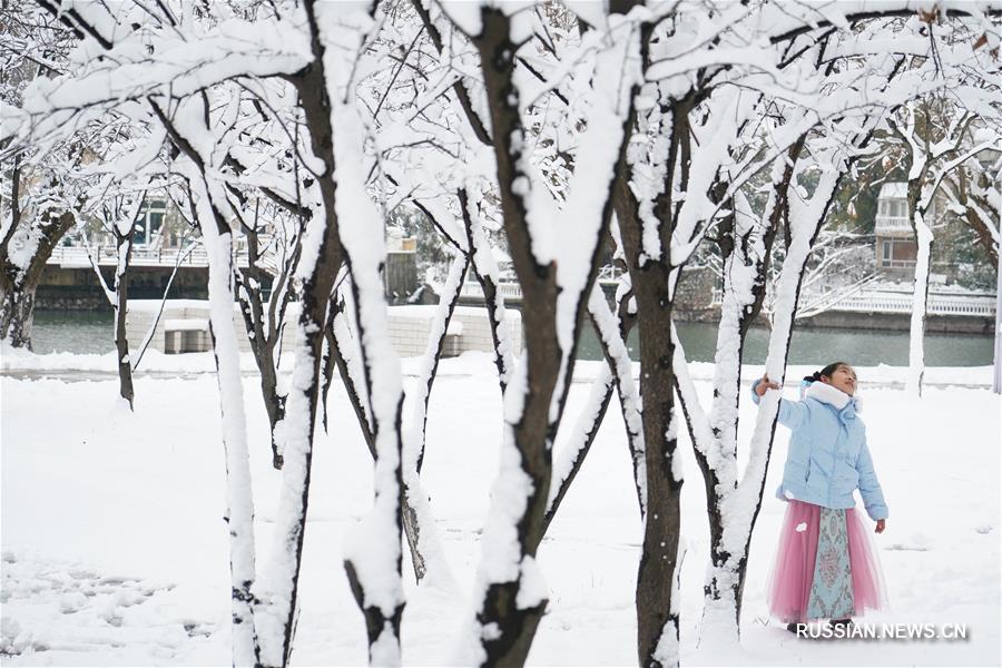 Снежный день в Нанкине