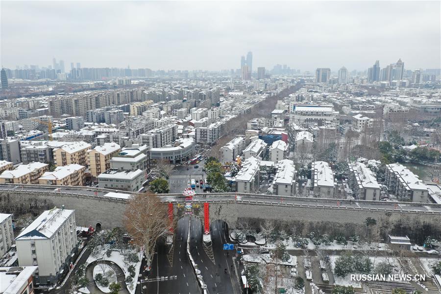 Снежный день в Нанкине