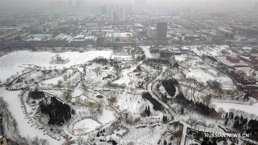 Тяньцзинь после снегопадов