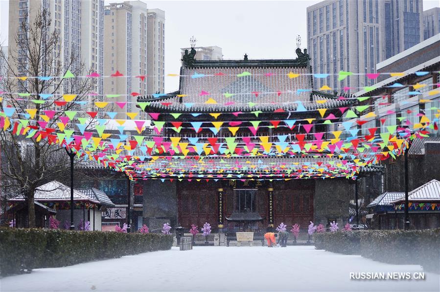 Тяньцзинь после снегопадов